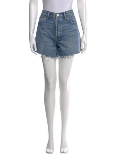 Pre-owned Agolde Mini Shorts In Blue