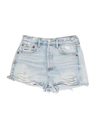 Pre-owned Agolde Mini Shorts In Blue