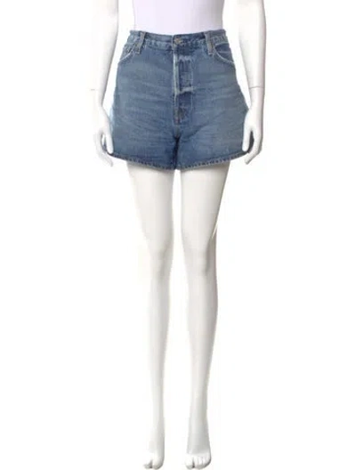 Pre-owned Agolde Mini Shorts In Blue