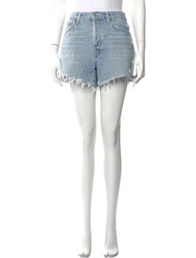 Pre-owned Agolde Mini Shorts In Blue