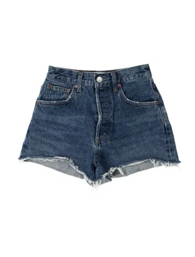 Pre-owned Agolde Mini Shorts In Blue