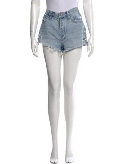 Pre-owned Agolde Mini Shorts In Blue