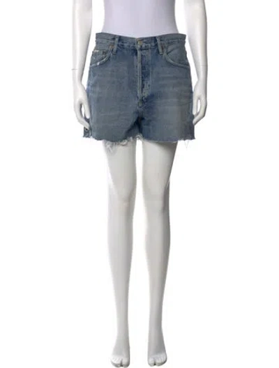 Pre-owned Agolde Mini Shorts In Blue