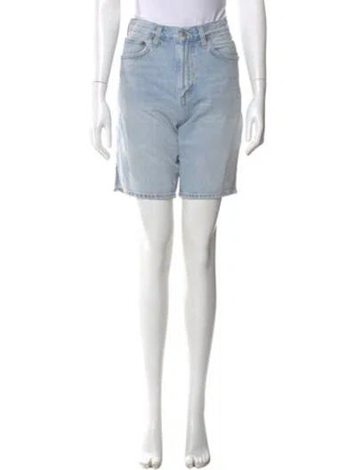 Pre-owned Agolde Mini Shorts In Blue
