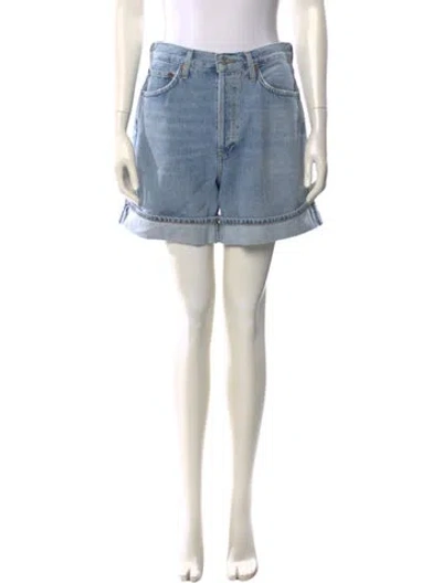 Pre-owned Agolde Mini Shorts In Blue