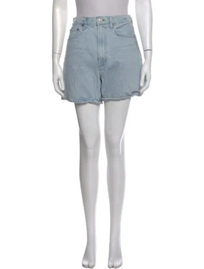 Pre-owned Agolde Mini Shorts In Blue