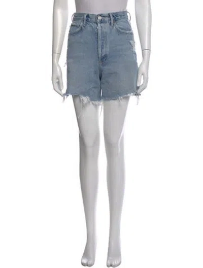 Pre-owned Agolde Mini Shorts In Blue