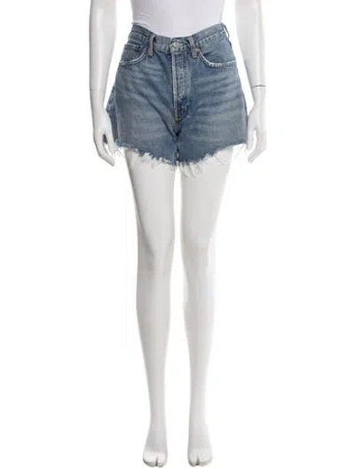 Pre-owned Agolde Mini Shorts In Blue