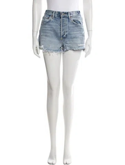 Pre-owned Agolde Mini Shorts In Blue