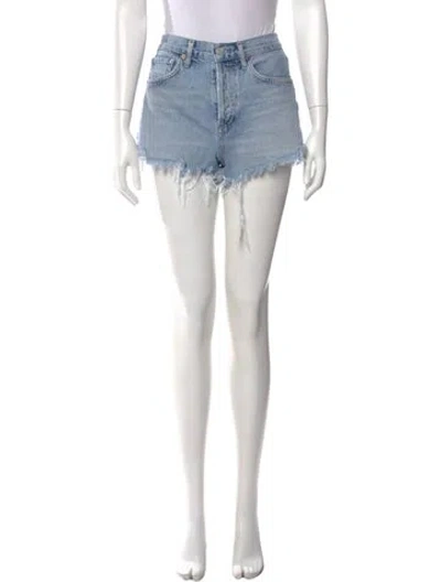 Pre-owned Agolde Mini Shorts In Blue