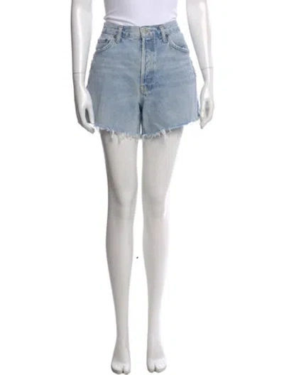 Pre-owned Agolde Mini Shorts In Blue