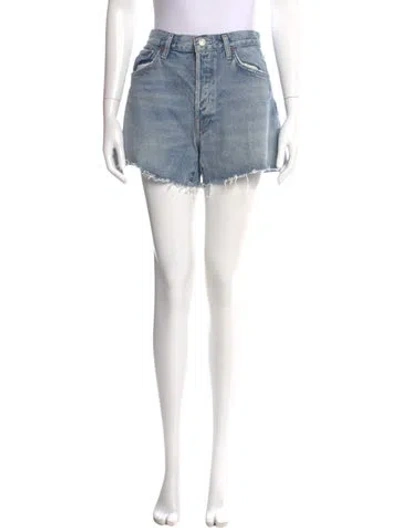 Pre-owned Agolde Mini Shorts In Blue
