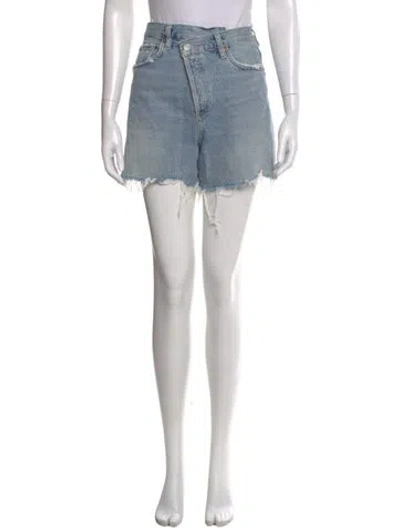 Pre-owned Agolde Mini Shorts In Blue