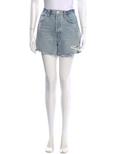 Pre-owned Agolde Mini Shorts In Blue