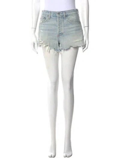 Pre-owned Agolde Mini Shorts In Blue