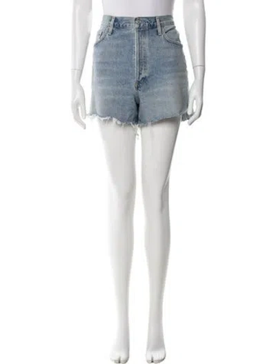 Pre-owned Agolde Mini Shorts In Blue