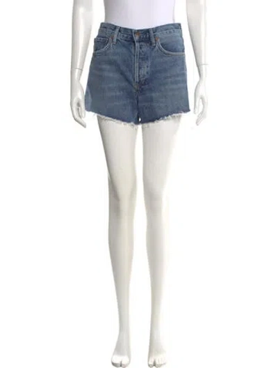 Pre-owned Agolde Mini Shorts In Blue