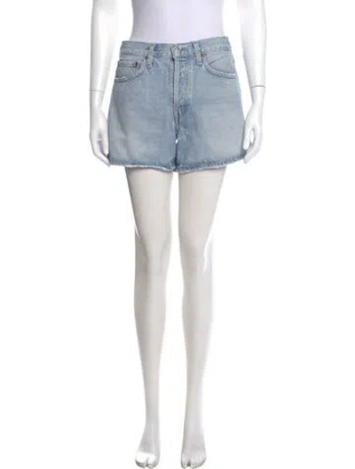 Pre-owned Agolde Mini Shorts In Blue