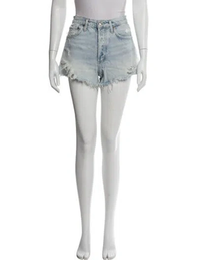 Pre-owned Agolde Mini Shorts In Blue