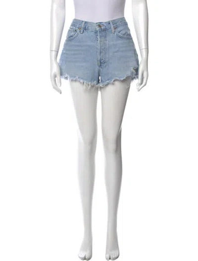 Pre-owned Agolde Mini Shorts In Blue