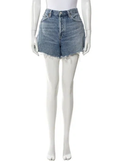 Pre-owned Agolde Mini Shorts In Blue