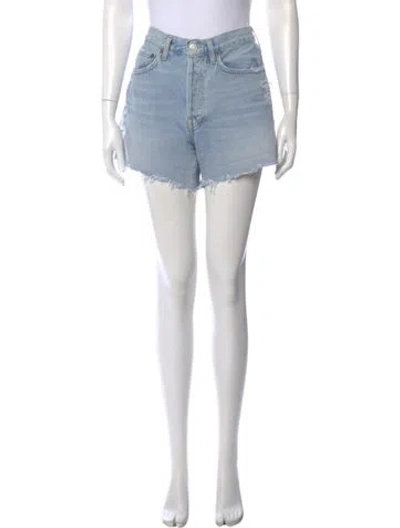 Pre-owned Agolde Mini Shorts In Blue