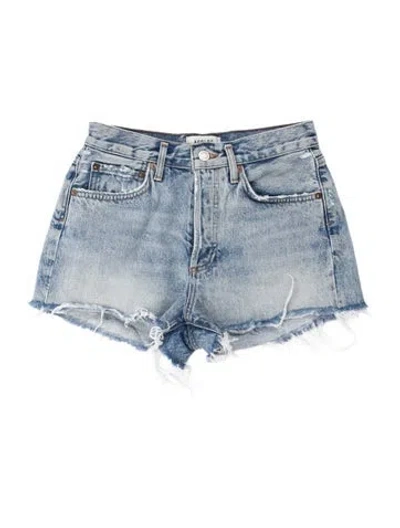 Pre-owned Agolde Mini Shorts In Blue