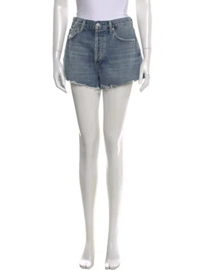 Pre-owned Agolde Mini Shorts In Blue