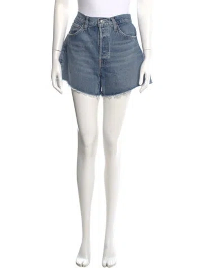 Pre-owned Agolde Mini Shorts In Blue