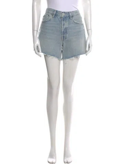 Pre-owned Agolde Mini Shorts In Blue