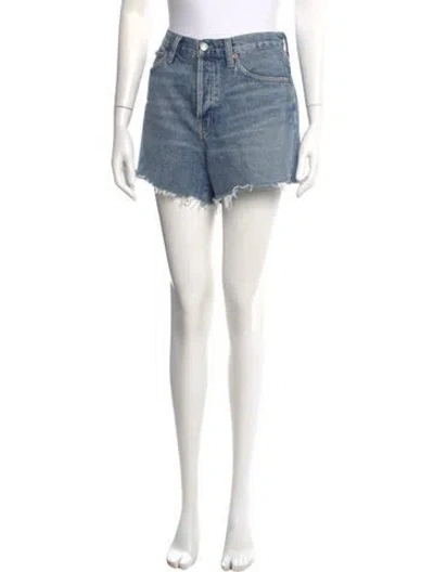 Pre-owned Agolde Mini Shorts In Blue