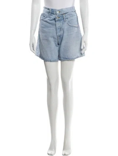 Pre-owned Agolde Mini Shorts In Blue