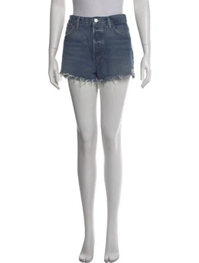 Pre-owned Agolde Mini Shorts In Blue