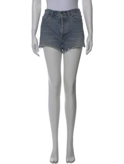 Pre-owned Agolde Mini Shorts In Blue