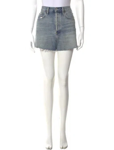 Pre-owned Agolde Mini Shorts In Blue