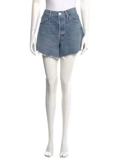 Pre-owned Agolde Mini Shorts In Blue