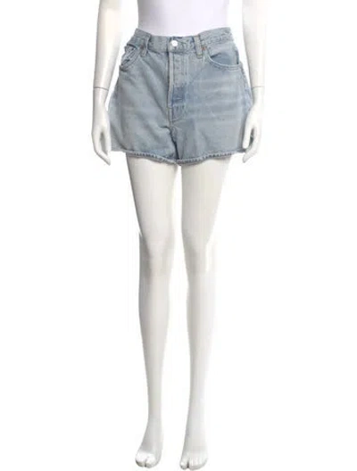 Pre-owned Agolde Mini Shorts In Blue