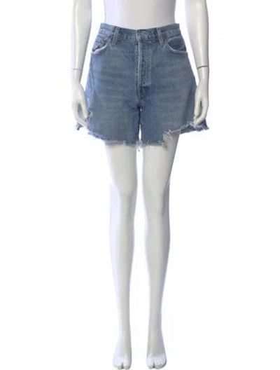 Pre-owned Agolde Mini Shorts In Blue