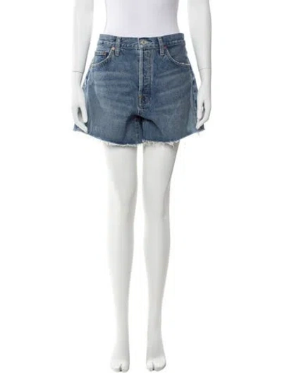 Pre-owned Agolde Mini Shorts In Blue