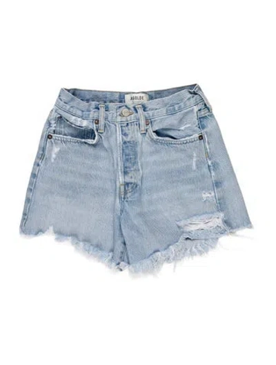 Pre-owned Agolde Mini Shorts In Blue