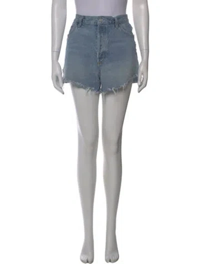 Pre-owned Agolde Mini Shorts In Blue