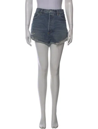 Pre-owned Agolde Mini Shorts In Blue