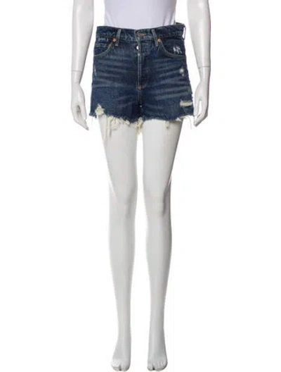Pre-owned Agolde Mini Shorts In Blue