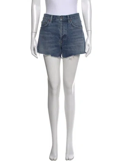 Pre-owned Agolde Mini Shorts In Blue