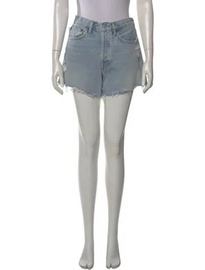 Pre-owned Agolde Mini Shorts In Blue