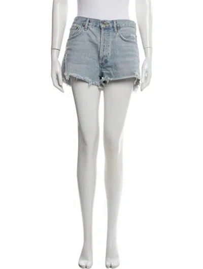Pre-owned Agolde Mini Shorts In Blue