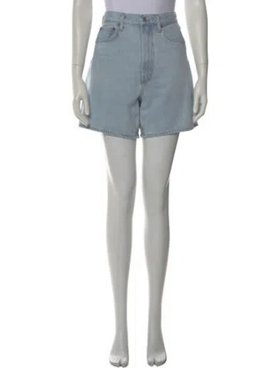 Pre-owned Agolde Mini Shorts In Blue