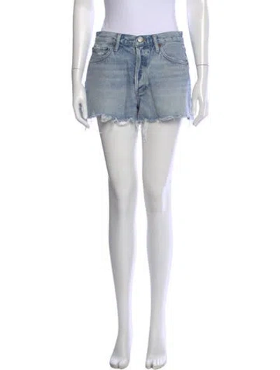 Pre-owned Agolde Mini Shorts In Blue