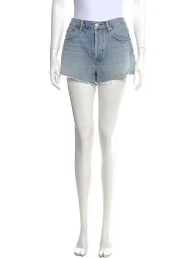 Pre-owned Agolde Mini Shorts In Blue