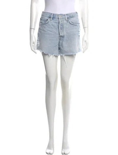 Pre-owned Agolde Mini Shorts In Blue